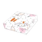 Papel Para Embalar Sabonete Offset (Sulfite) Coelho da Pascoa - 10 Unidades (14,5X20,5cm)