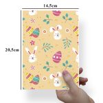 Papel Para Embalar Sabonete Offset (Sulfite) Coelho da Pascoa - 10 Unidades (14,5X20,5cm)