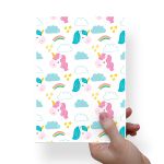 Papel Para Embalar Sabonete Offset (Sulfite) Dia das Crianças - 10 Unidades (14,5 X 20,5cm)