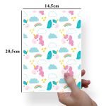 Papel Para Embalar Sabonete Offset (Sulfite) Dia das Crianças - 10 Unidades (14,5 X 20,5cm)