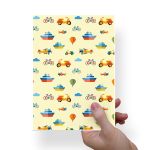 Papel Para Embalar Sabonete Offset (Sulfite) Dia das Crianças - 10 Unidades (14,5 X 20,5cm)