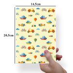 Papel Para Embalar Sabonete Offset (Sulfite) Dia das Crianças - 10 Unidades (14,5 X 20,5cm)