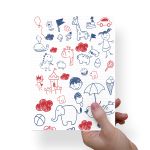 Papel Para Embalar Sabonete Offset (Sulfite) Dia das Crianças - 10 Unidades (14,5 X 20,5cm)