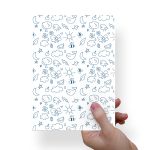 Papel Para Embalar Sabonete Offset (Sulfite) Dia das Crianças - 10 Unidades (14,5 X 20,5cm)