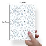Papel Para Embalar Sabonete Offset (Sulfite) Dia das Crianças - 10 Unidades (14,5 X 20,5cm)