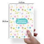 Papel Para Embalar Sabonete Offset (Sulfite) Dia das Crianças - 10 Unidades (14,5 X 20,5cm)