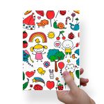 Papel Para Embalar Sabonete Offset (Sulfite) Dia das Crianças - 10 Unidades (14,5 X 20,5cm)