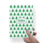 Papel Para Embalar Sabonete Offset (Sulfite) Tema Natal - 10 Unidades (14,5 X 20,5cm)