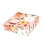 Papel Para Embalar Sabonete Offset (Sulfite) Tema Natal - 10 Unidades (14,5 X 20,5cm)