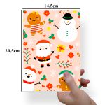 Papel Para Embalar Sabonete Offset (Sulfite) Tema Natal - 10 Unidades (14,5 X 20,5cm)