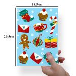 Papel Para Embalar Sabonete Offset (Sulfite) Tema Natal - 10 Unidades (14,5 X 20,5cm)