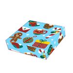 Papel Para Embalar Sabonete Offset (Sulfite) Tema Natal - 10 Unidades (14,5 X 20,5cm)