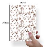 Papel Para Embalar Sabonete Offset (Sulfite) Tema Natal - 10 Unidades (14,5 X 20,5cm)