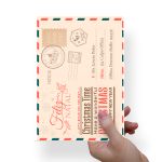 Papel Para Embalar Sabonete Offset (Sulfite) Tema Natal - 10 Unidades (14,5 X 20,5cm)