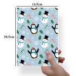 Papel Para Embalar Sabonete Offset (Sulfite) Tema Natal - 10 Unidades (14,5 X 20,5cm)