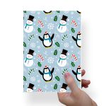 Papel Para Embalar Sabonete Offset (Sulfite) Tema Natal - 10 Unidades (14,5 X 20,5cm)