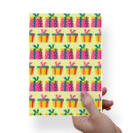 Papel Para Embalar Sabonete Offset (Sulfite) Tema Natal - 10 Unidades (14,5 X 20,5cm)