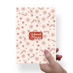 Papel Para Embalar Sabonete Offset (Sulfite) Tema Natal - 10 Unidades (14,5 X 20,5cm)
