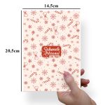 Papel Para Embalar Sabonete Offset (Sulfite) Tema Natal - 10 Unidades (14,5 X 20,5cm)