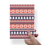 Papel Para Embalar Sabonete Offset (Sulfite) Tema Natal - 10 Unidades (14,5 X 20,5cm)