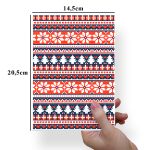Papel Para Embalar Sabonete Offset (Sulfite) Tema Natal - 10 Unidades (14,5 X 20,5cm)