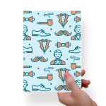 Papel Para Embalar Sabonete Offset (Sulfite) Tema Dia dos Pais | Masculino - 10 Unidades (14,5 X 20,5cm)