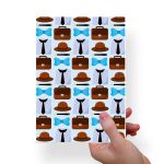 Papel Para Embalar Sabonete Offset (Sulfite) Tema Dia dos Pais | Masculino - 10 Unidades (14,5 X 20,5cm)