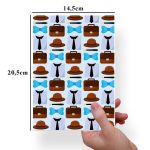 Papel Para Embalar Sabonete Offset (Sulfite) Tema Dia dos Pais | Masculino - 10 Unidades (14,5 X 20,5cm)