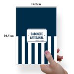 Papel Para Embalar Sabonete Offset (Sulfite) Tema Dia dos Pais | Masculino - 10 Unidades (14,5 X 20,5cm)