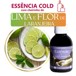 Essência Cold Processo a Frio Lima e Flor de Laranjeira (Base Miristato de Isopropila) para Velas 90 g