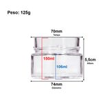 Pote Vidro Cilindrico Pianezza 150ml - Escolha a Cor