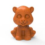 Molde de Silicone Tigrinho Tigre Bebê Safari