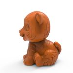 Molde de Silicone Tigrinho Tigre Bebê Safari