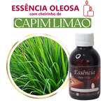 Essência Concentrada Capim Limão - Oleosa (Base Dietilfitalato) Para Velas - 100Gr