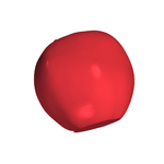 Molde Silicone Maçã Pequena para Sabonete, Vela e Resina
