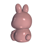 Forma de Silicone Coelhinho Fofo Sentado Lembrancinha Coelho