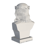 Forma de Silicone para Estátua Busto Jesus Cristo Decorativo Perfeito para Gesso Vela Resina Cimento