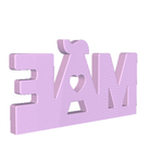 Molde de Silicone Letreiro Mãe