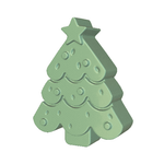 Molde de Silicone Árvore de Natal Clássico para Sabonetes Festivos, Velas E Enfeites de Gesso