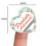 Etiqueta Adesiva Dia dos Namorados 4,3x4,3cm - Pacote com 10 unidades