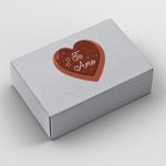 Etiqueta Adesiva Dia dos Namorados 4,3x4,3cm - Pacote com 10 unidades