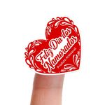 Etiqueta Adesiva Dia dos Namorados 4,3x4,3cm - Pacote com 10 unidades