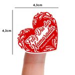 Etiqueta Adesiva Dia dos Namorados 4,3x4,3cm - Pacote com 10 unidades