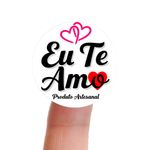Etiqueta Adesiva Dia dos Namorados 4,3x4,3cm - Pacote com 10 unidades