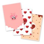 Papel Para Embalar Sabonete Offset (Sulfite) Dia dos Namorados (14,5 X 20,5cm) 10 Unidades