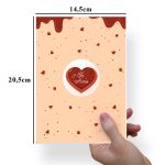 Papel Para Embalar Sabonete Offset (Sulfite) Dia dos Namorados (14,5 X 20,5cm) 10 Unidades
