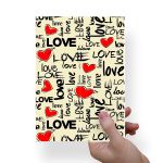 Papel Para Embalar Sabonete Offset (Sulfite) Dia dos Namorados (14,5 X 20,5cm) 10 Unidades