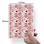 Papel Para Embalar Sabonete Offset (Sulfite) Dia dos Namorados (14,5 X 20,5cm) 10 Unidades