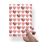 Papel Para Embalar Sabonete Offset (Sulfite) Dia dos Namorados (14,5 X 20,5cm) 10 Unidades