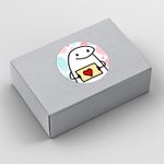 Etiqueta Adesiva Dia dos Namorados Flork Redonda 4,3x4,3cm Pacote com 10 unidades